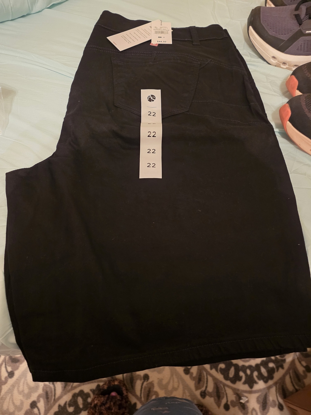 Ashley Stewart Black Jean Shorts